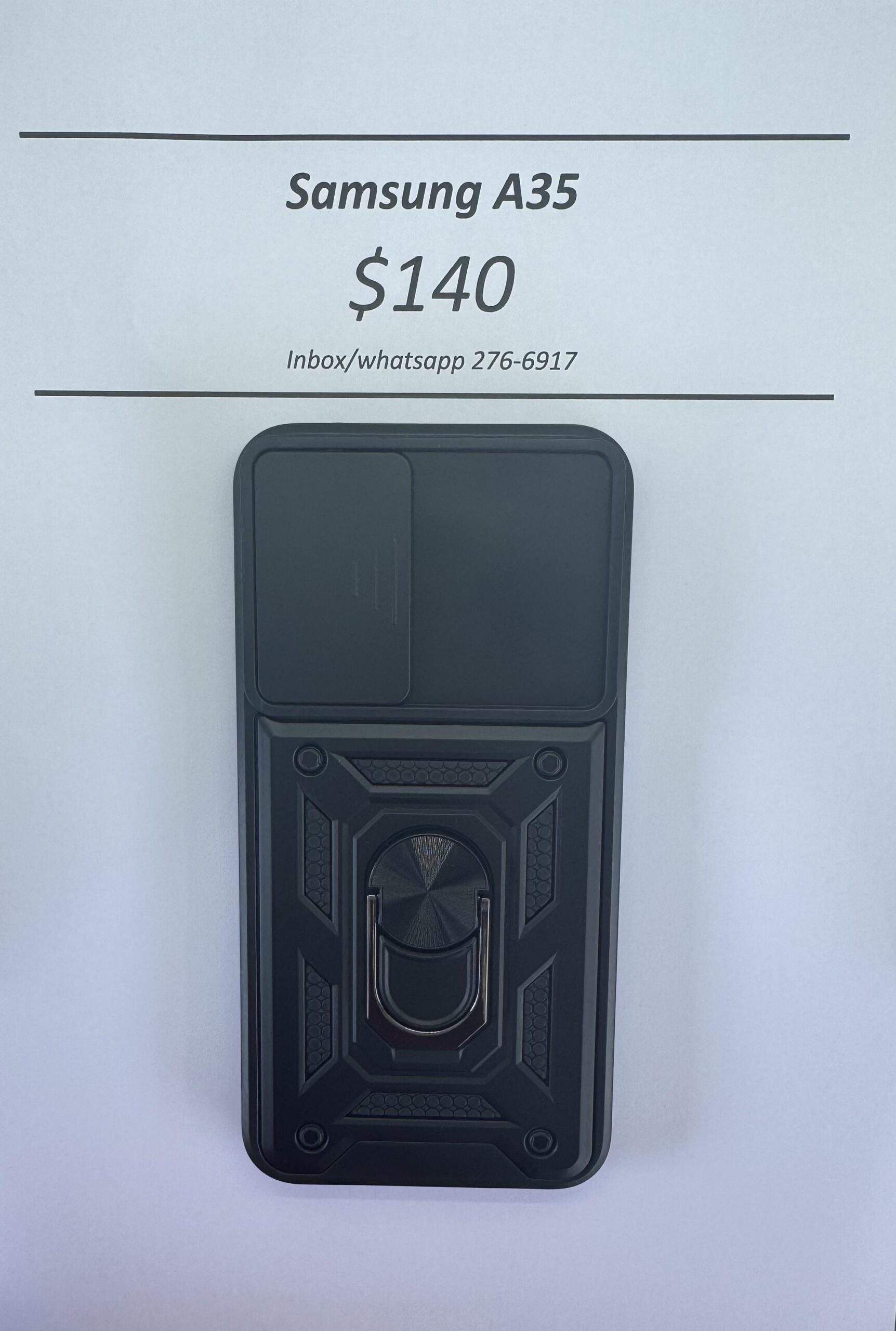 A35 Black Rugged w Camera Cover