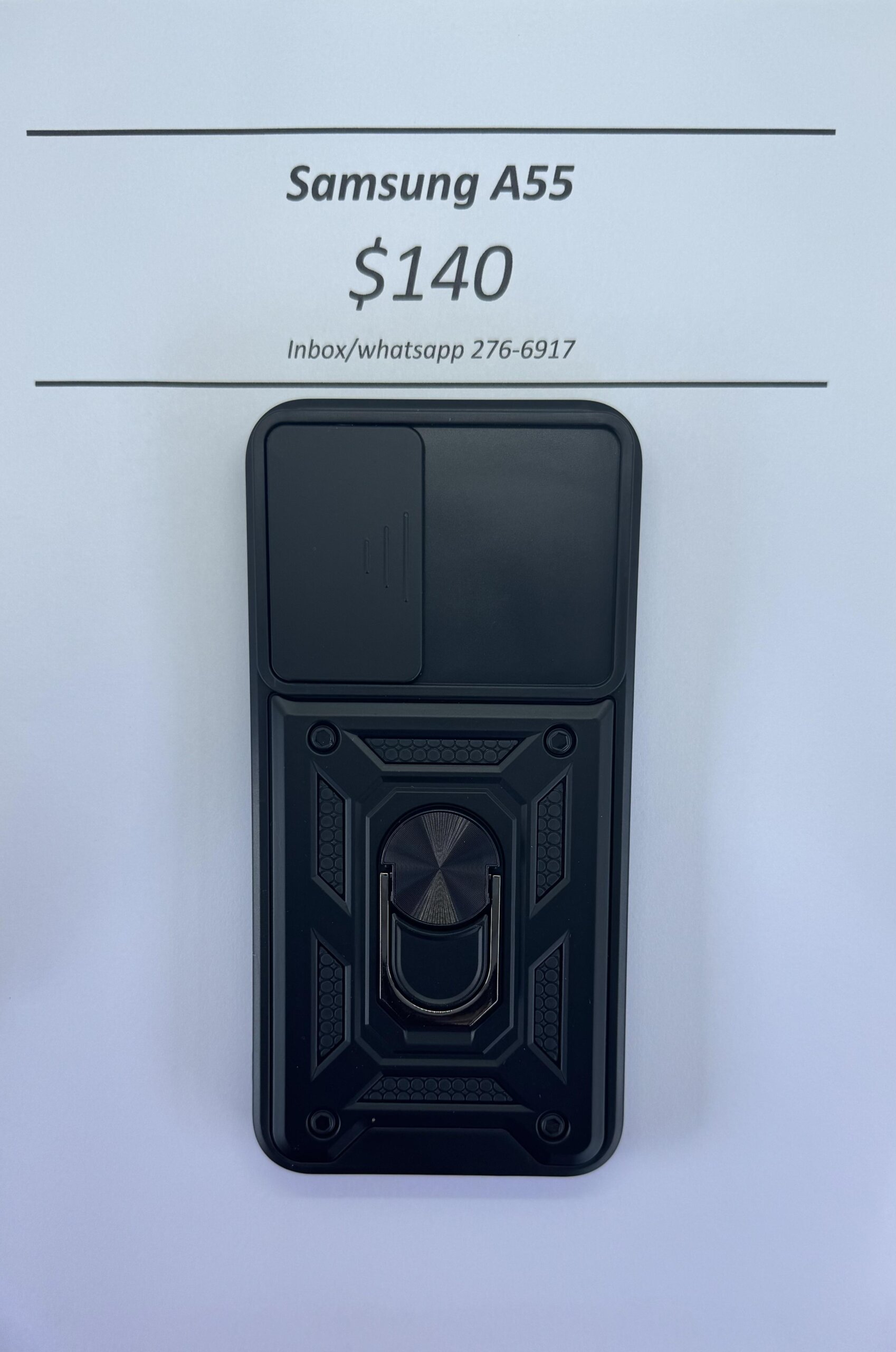 A55 Black Rugged w Camera Cover