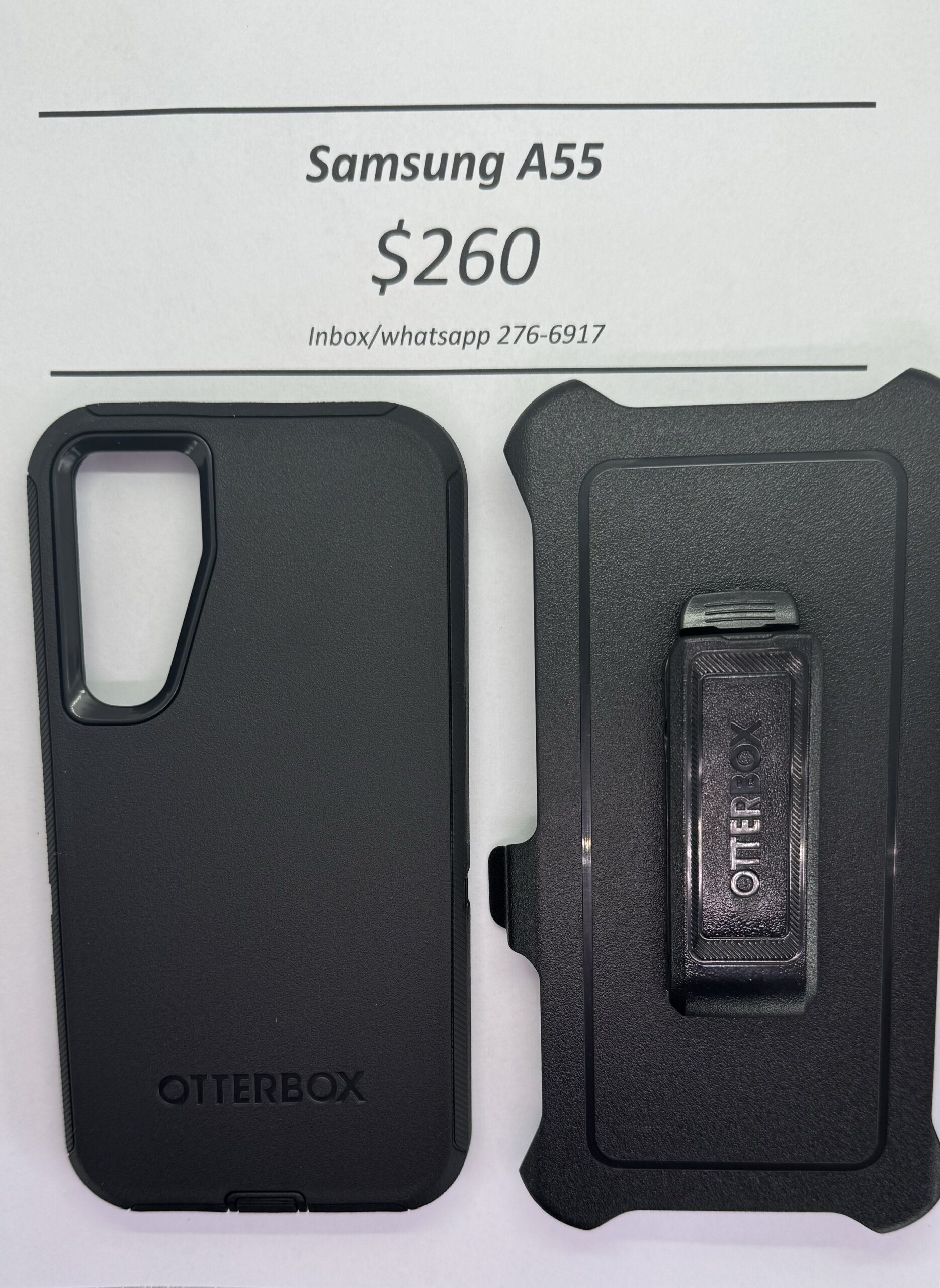 A55 Otterbox-Defender Black