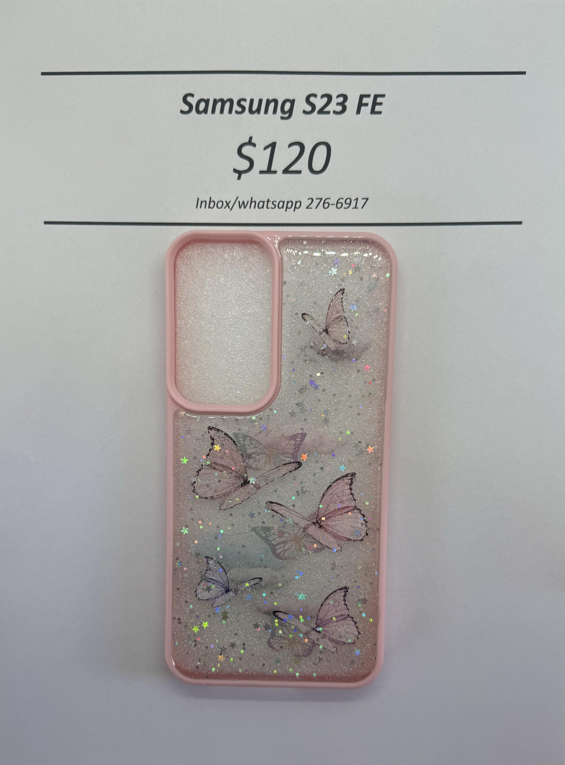 S23 Fe  Light Pink Butterfly
