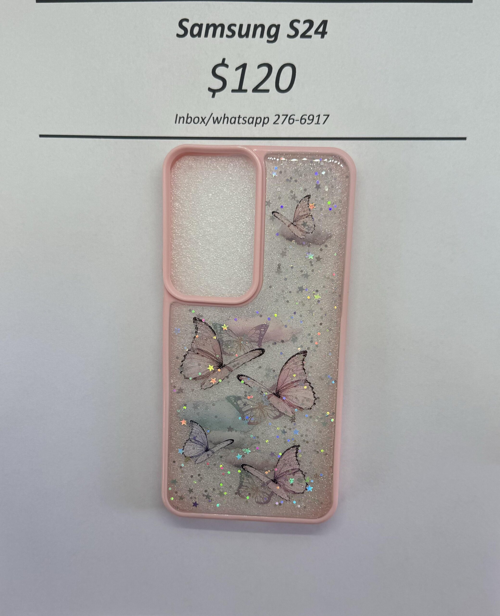 S24 Light Pink Butterfly