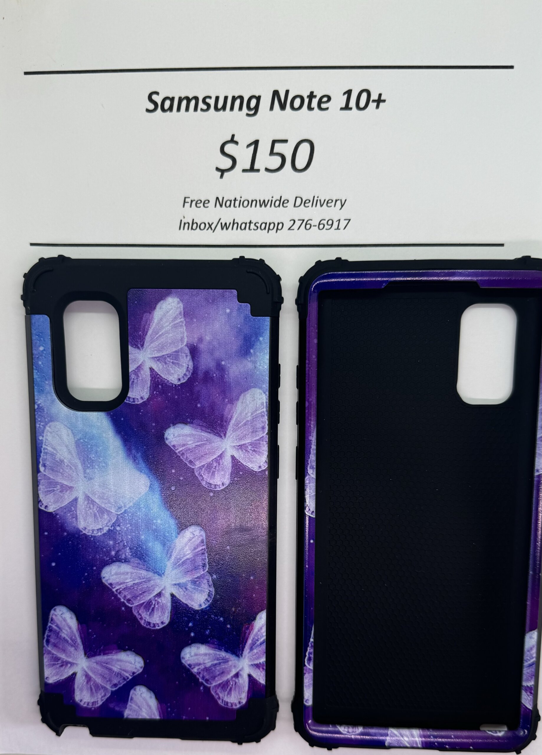 Note 10 Plus Purple Rugged Butterfly