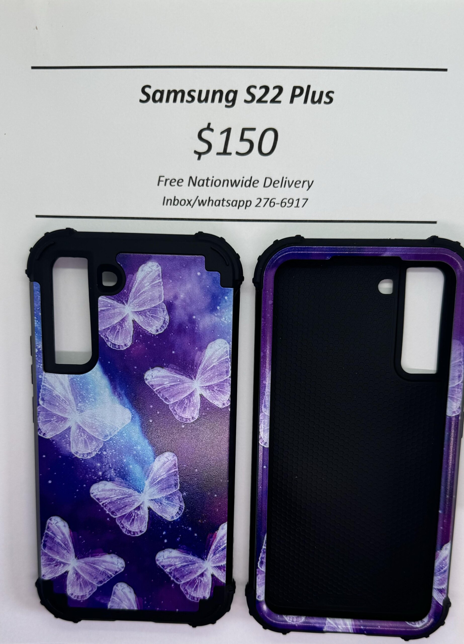 S22 Plus Purple Rugged Butterfly