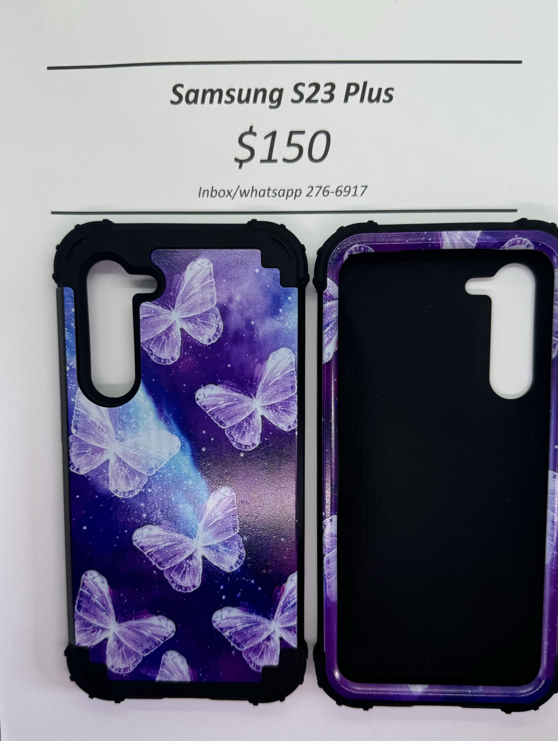 S23 Plus Purple Rugged Butterfly