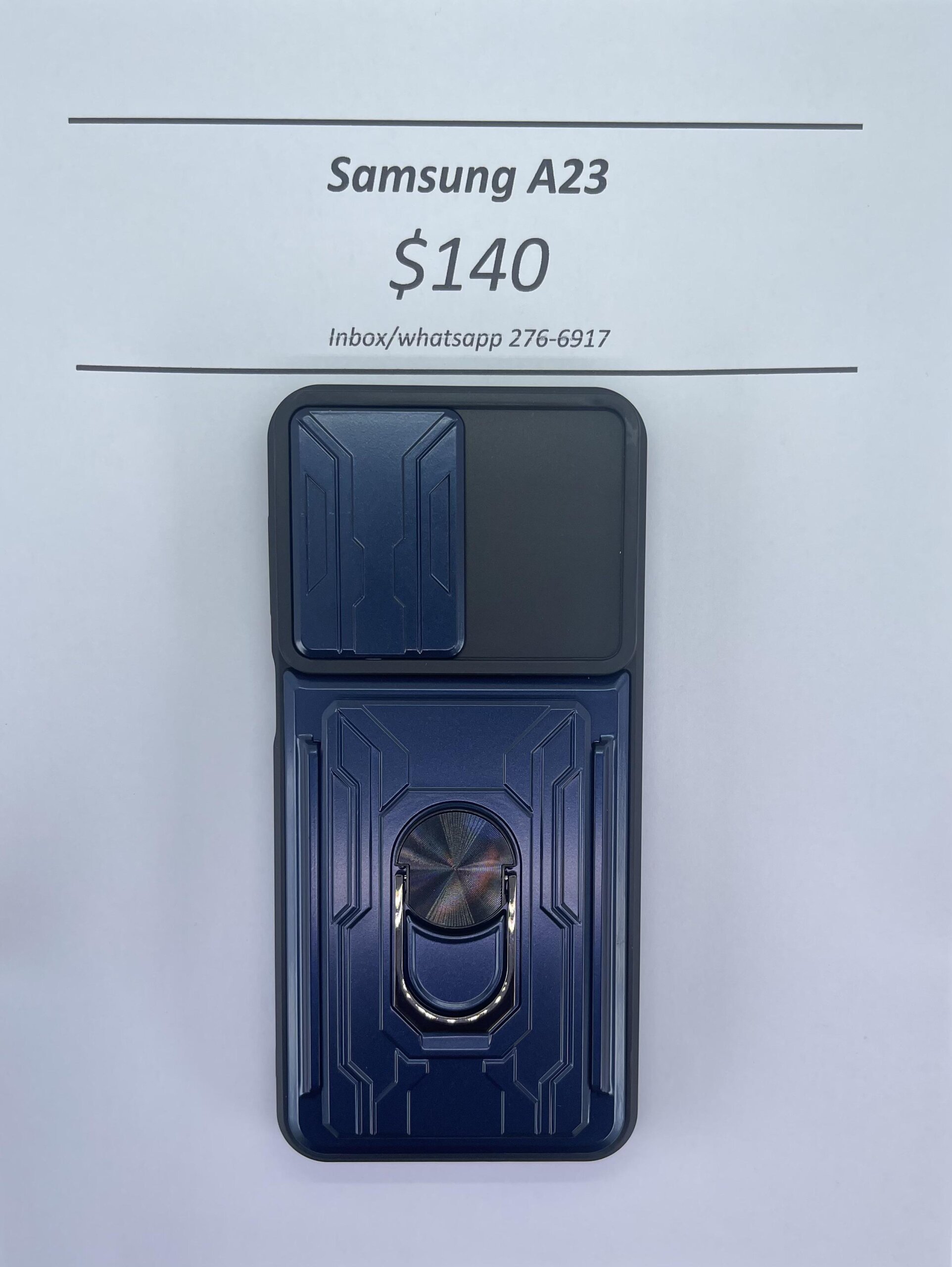 A23 Blue Rugged with Camera Cover and card holder