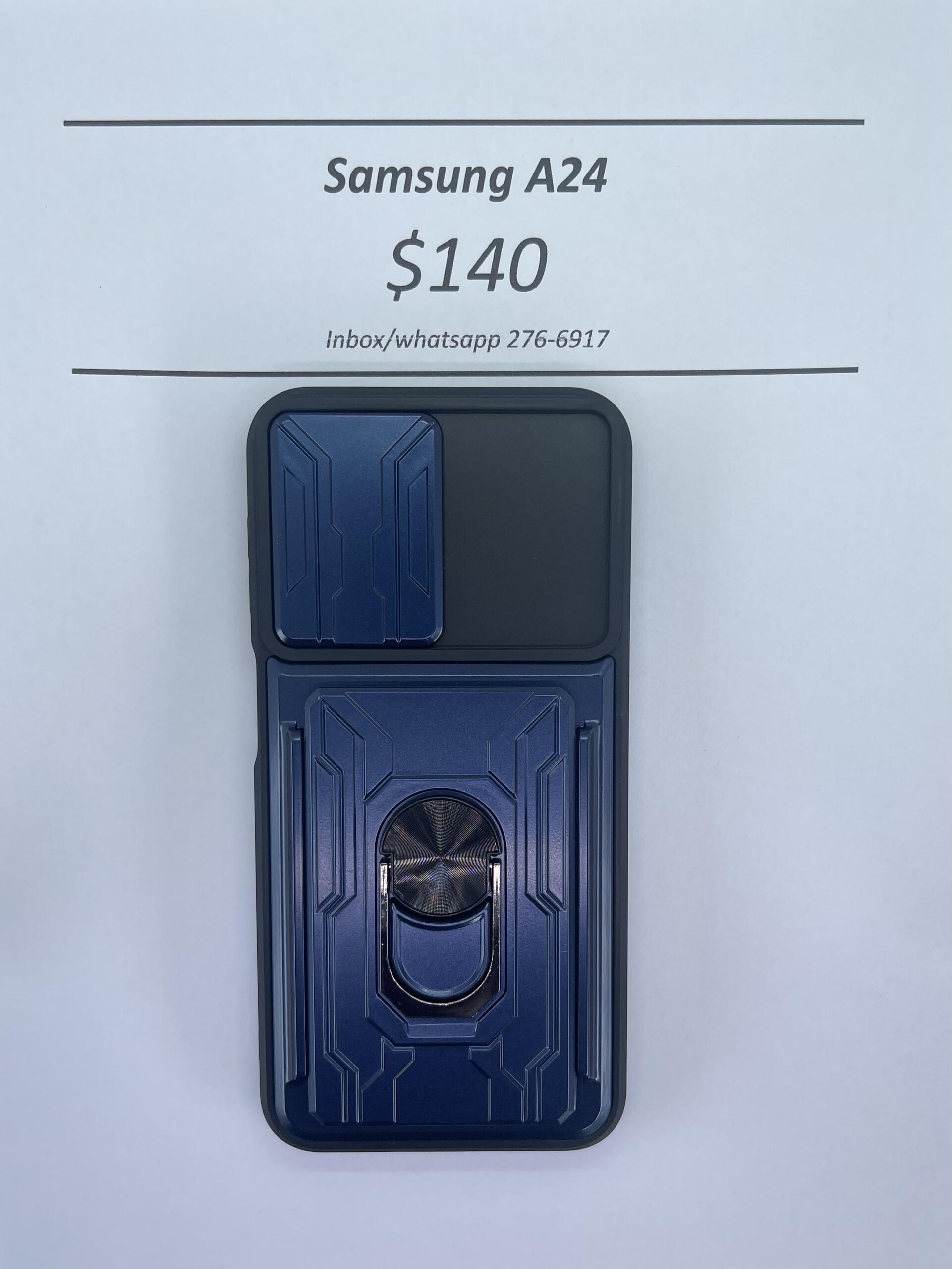 A24 Blue Rugged with Camera Cover and card holder