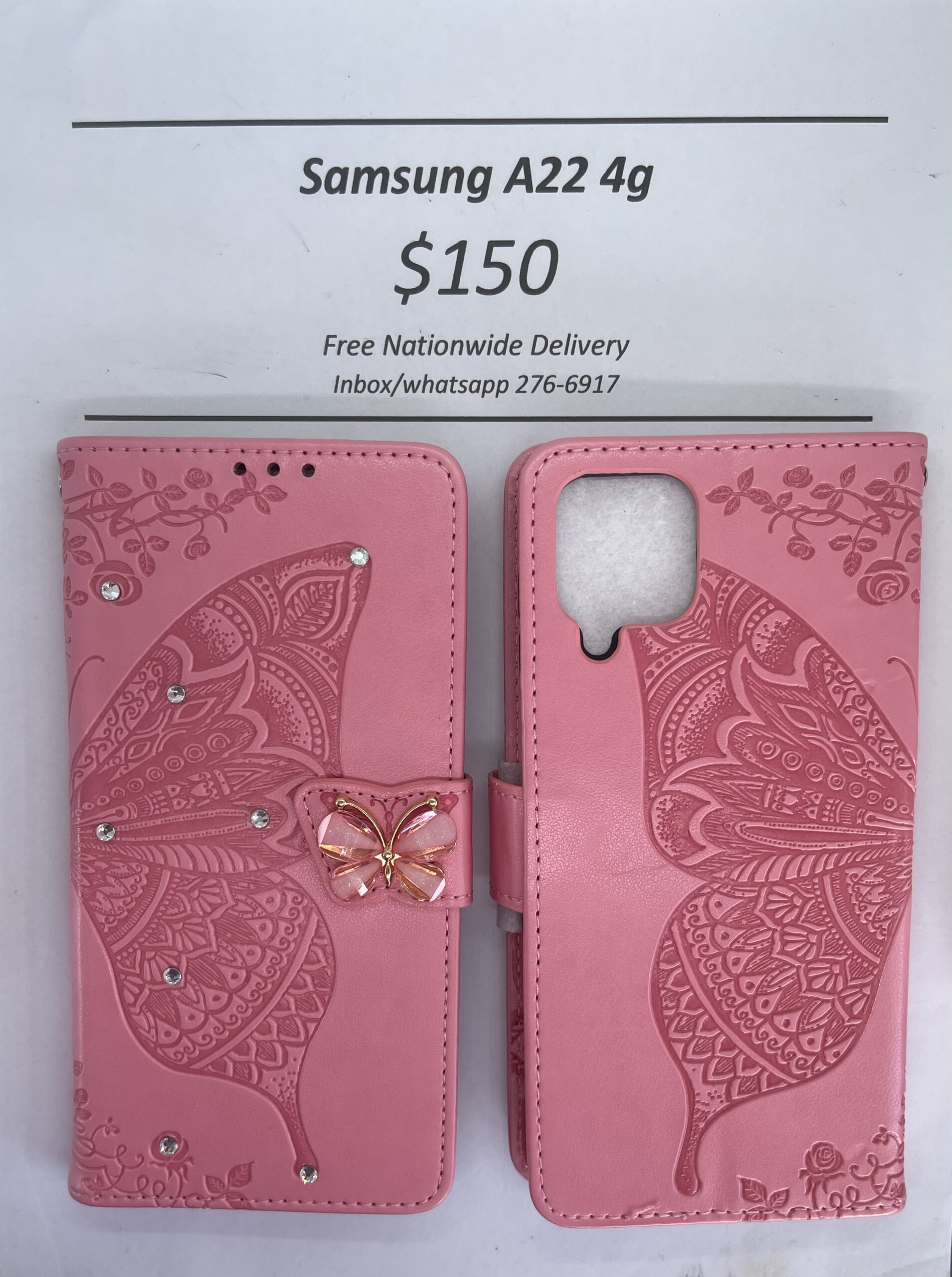 A22 Pink Butterfly Wallet