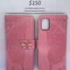 Samsung A51 Pink Butterfly Wallet