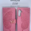 Samsung A34 Pink Butterfly Wallet