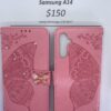 Samsung A14 Pink Butterfly Wallet