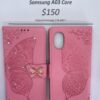 Samsung A03 Core Pink Butterfly Wallet