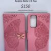 Redmi Note 11 Pro Pink Butterfly Wallet