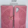 Samsung Note 10 Plus Pink Butterfly Wallet