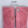 iPhone Xs Max  Pink Butterfly Wallet