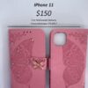 iPhone 11 Pink Butterfly Wallet