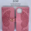 iPhone 13 Pink Butterfly Wallet