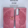 S22 Pink Butterfly Wallet