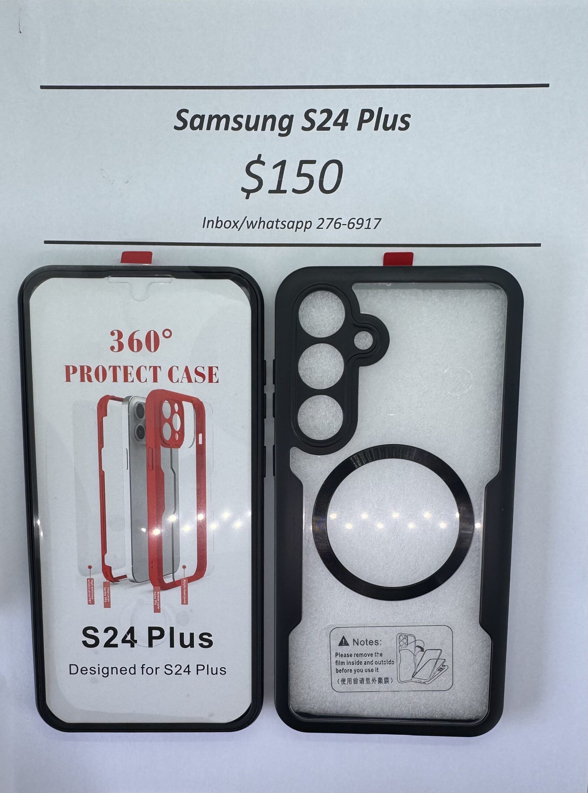 S24 Plus Pink Rugged 360 Mag safe case