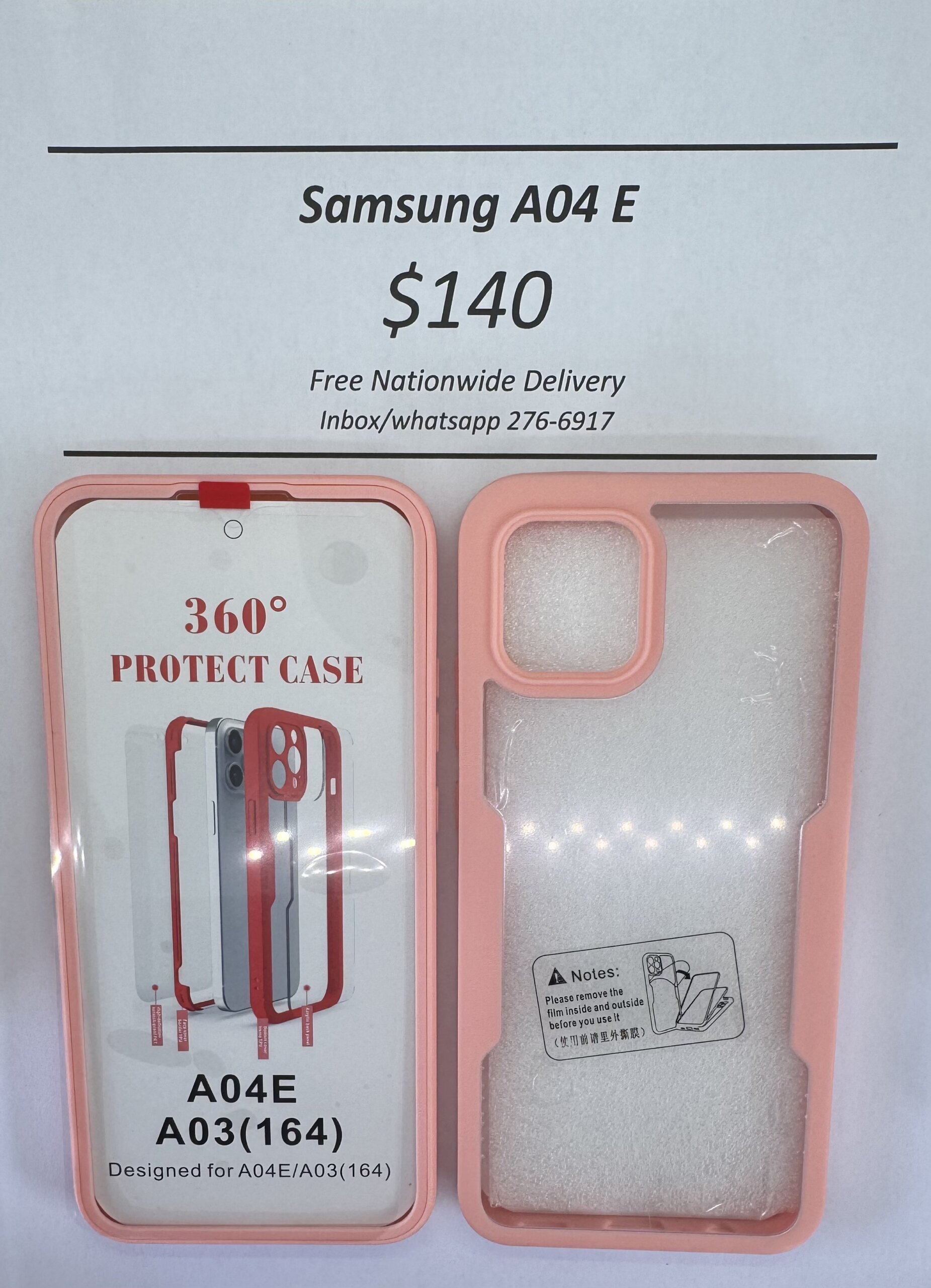A04e Pink Rugged 360 case