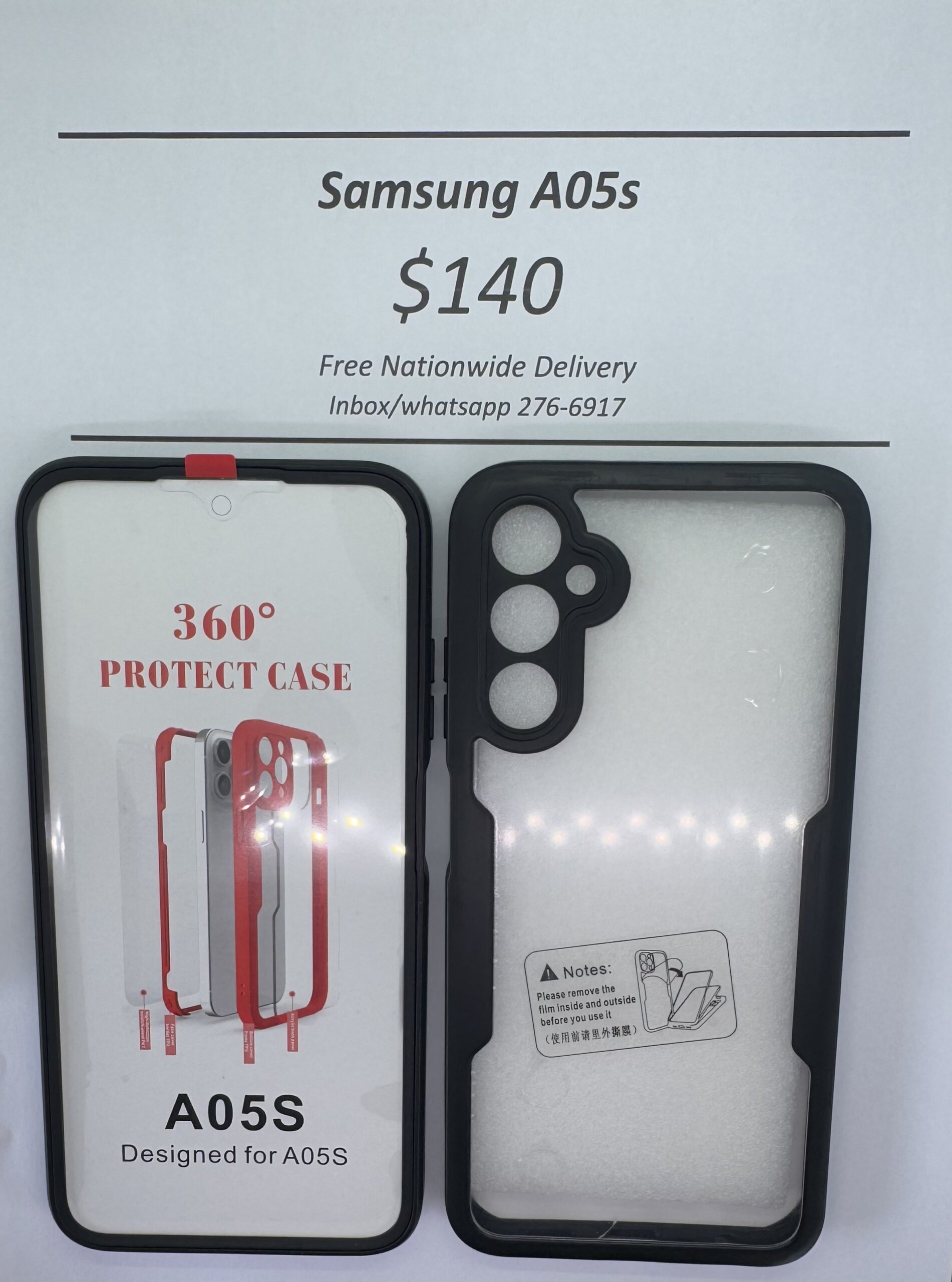 A05s Black Rugged 360 case