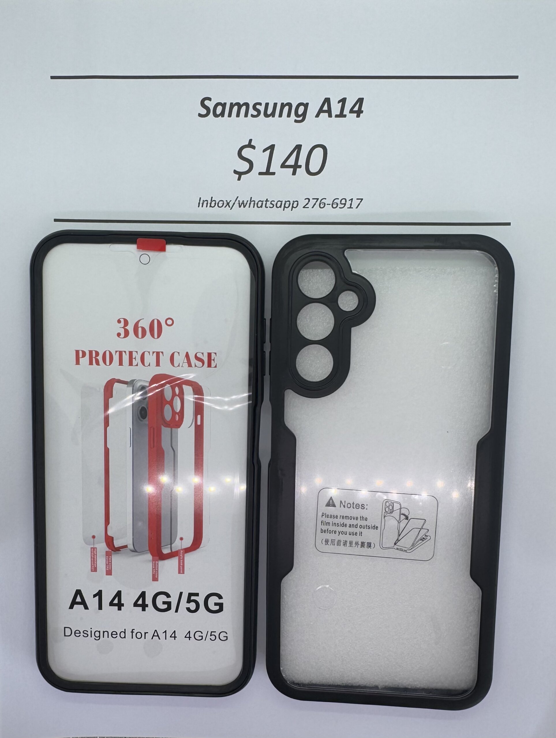 A14 Black Rugged 360 case