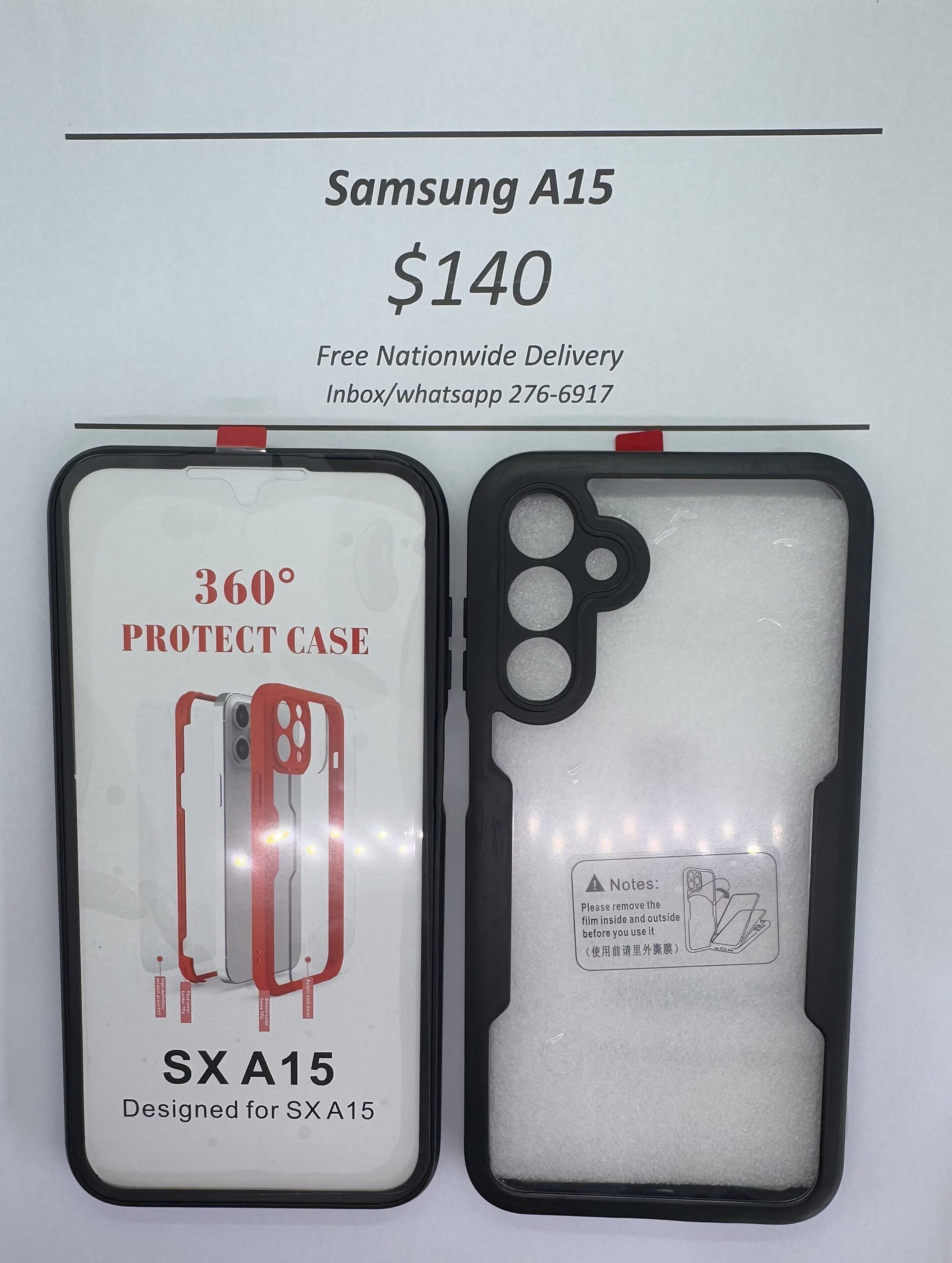 A15 Black Rugged 360 case