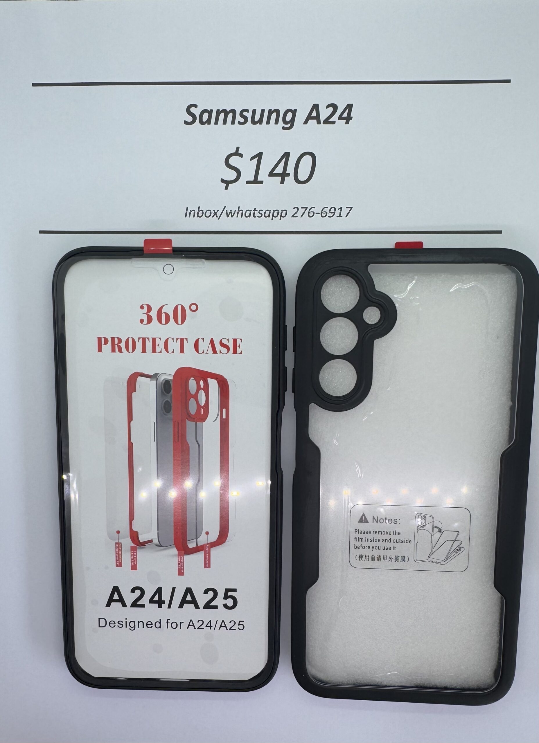 A24 Black Rugged 360 case