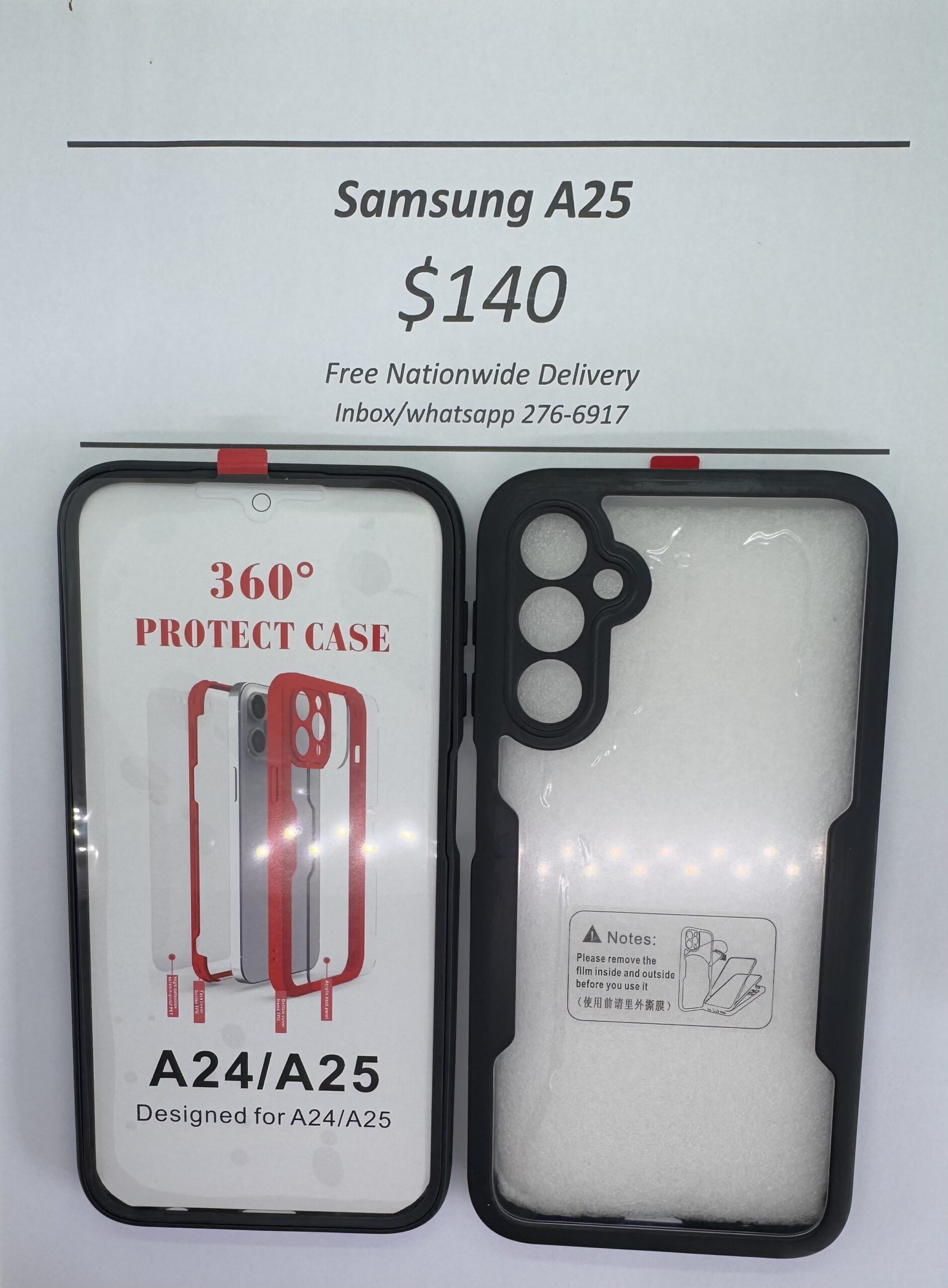 A25 Black Rugged 360 case