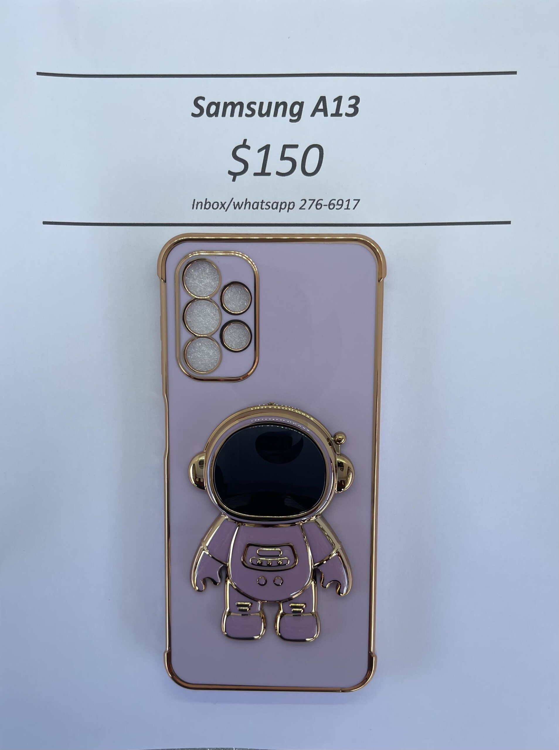 A13 Purple 3D Astronaut Phone case