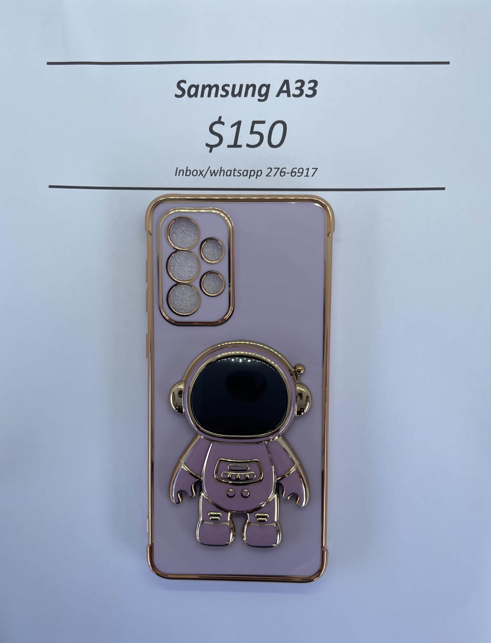 A33 Purple 3D Astronaut Phone case