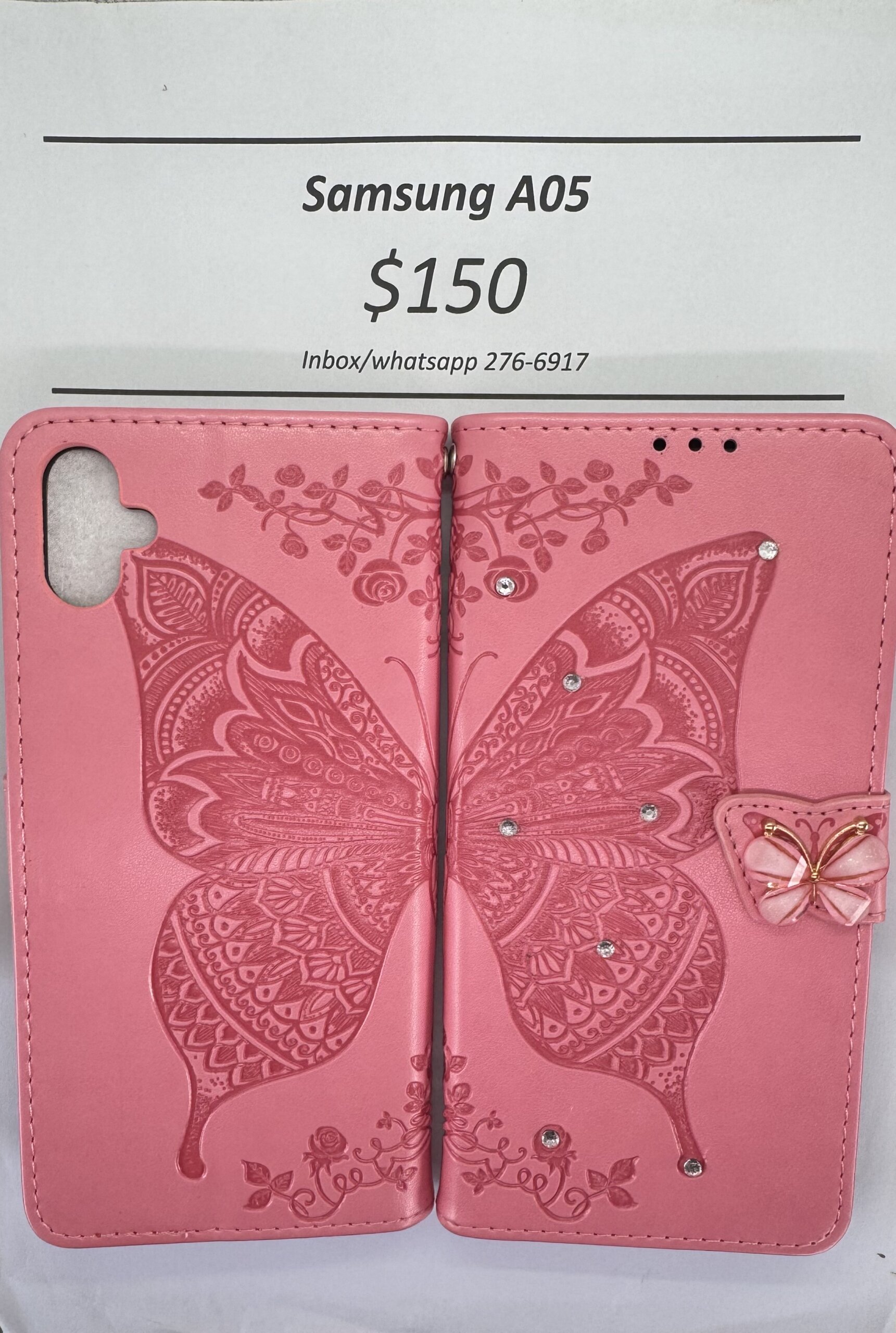 A05 Pink Butterfly Wallet