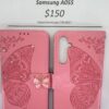 A05S Pink Butterfly Wallet