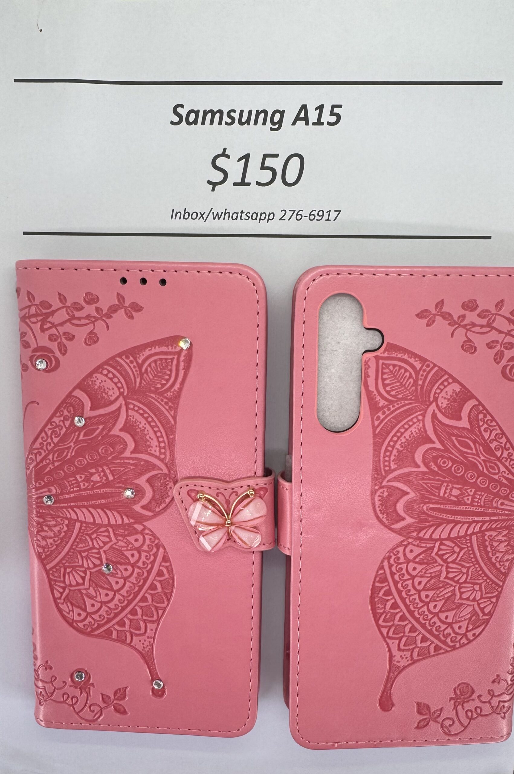 A15 Pink Butterfly Wallet