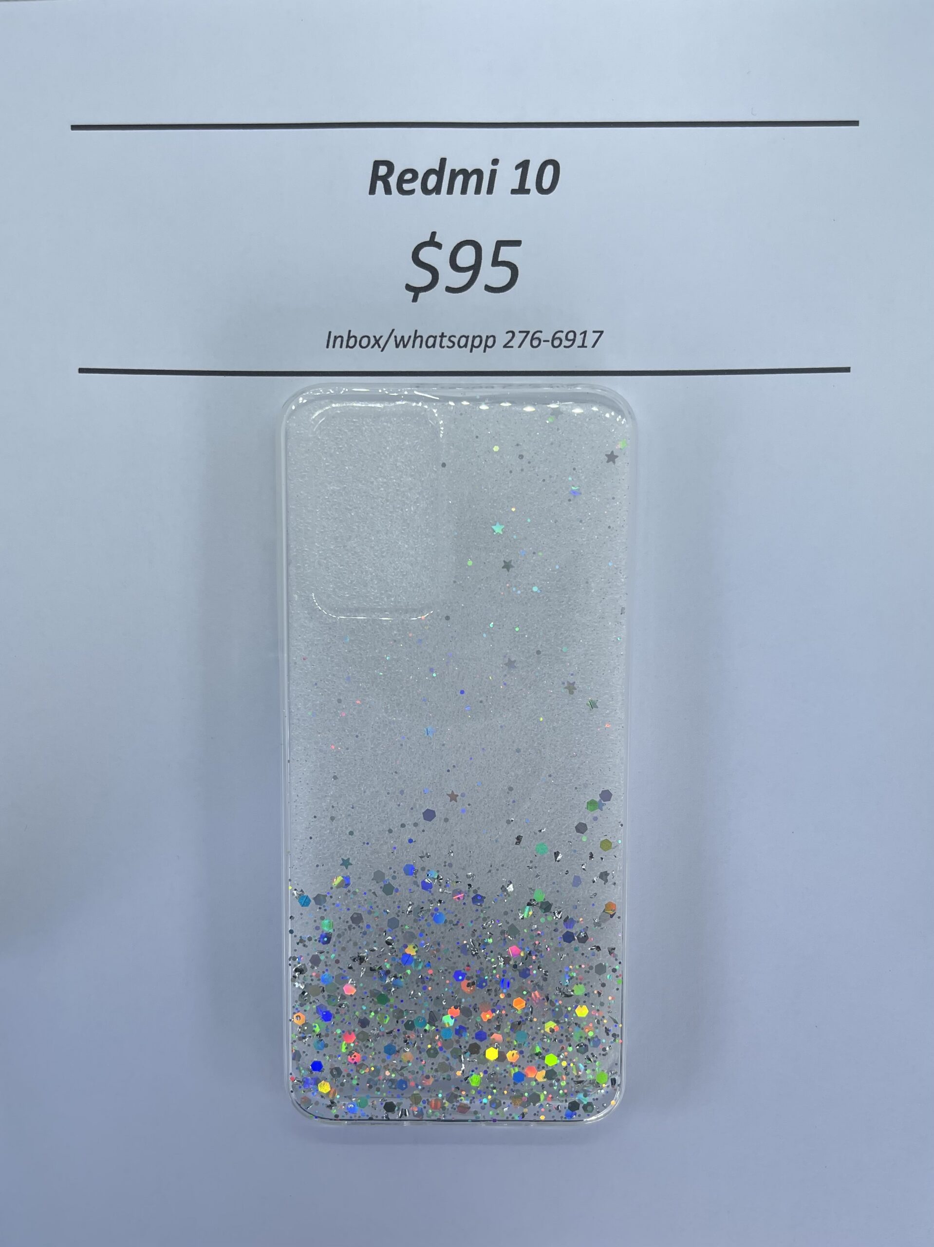 Redmi 10 Clear Glitter silicone