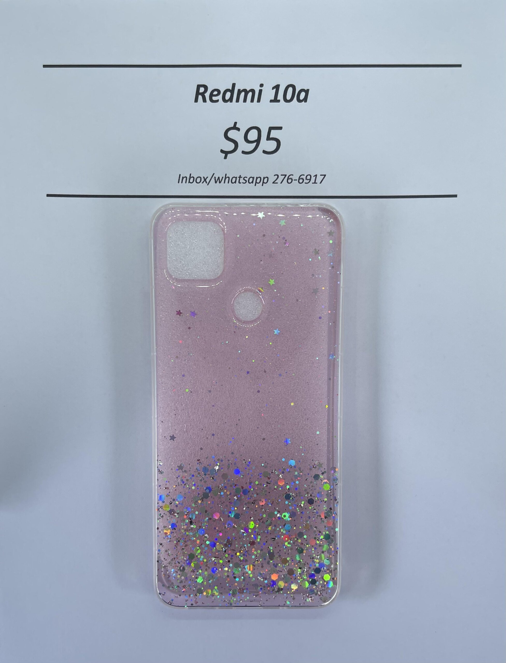 Redmi 10a Pink Glitter silicone