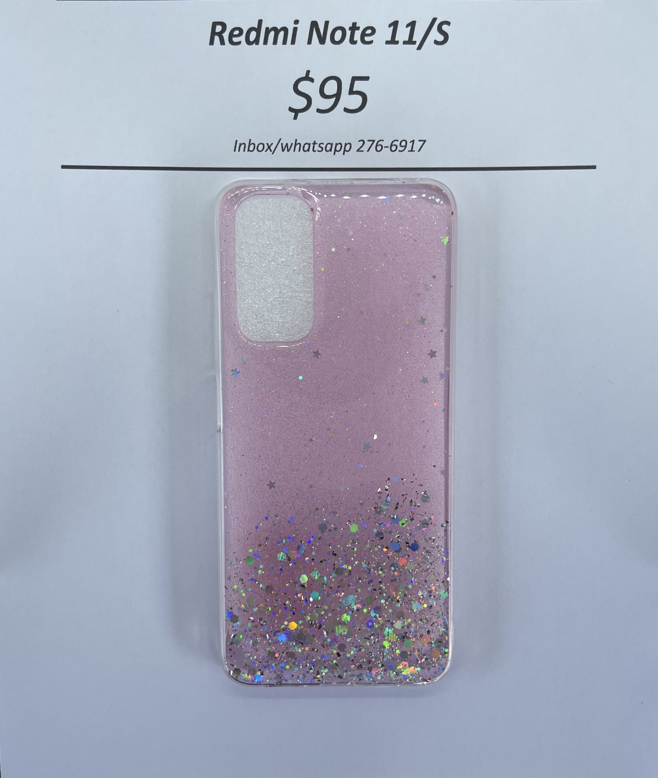 Redmi Note 11/s Pink Glitter silicone