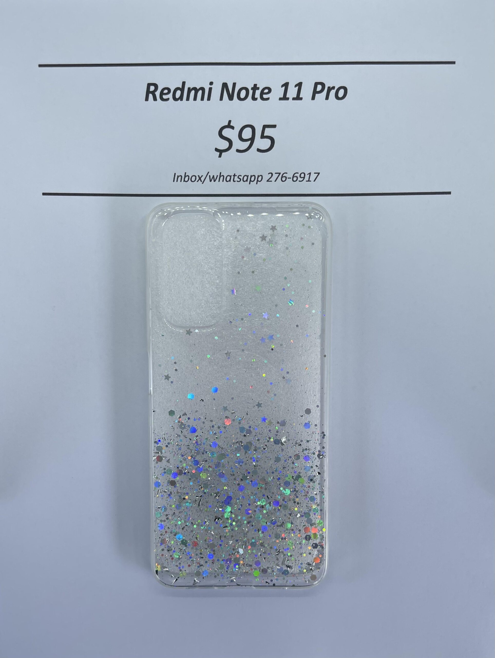 Redmi Note 11 Pro Clear Glitter silicone