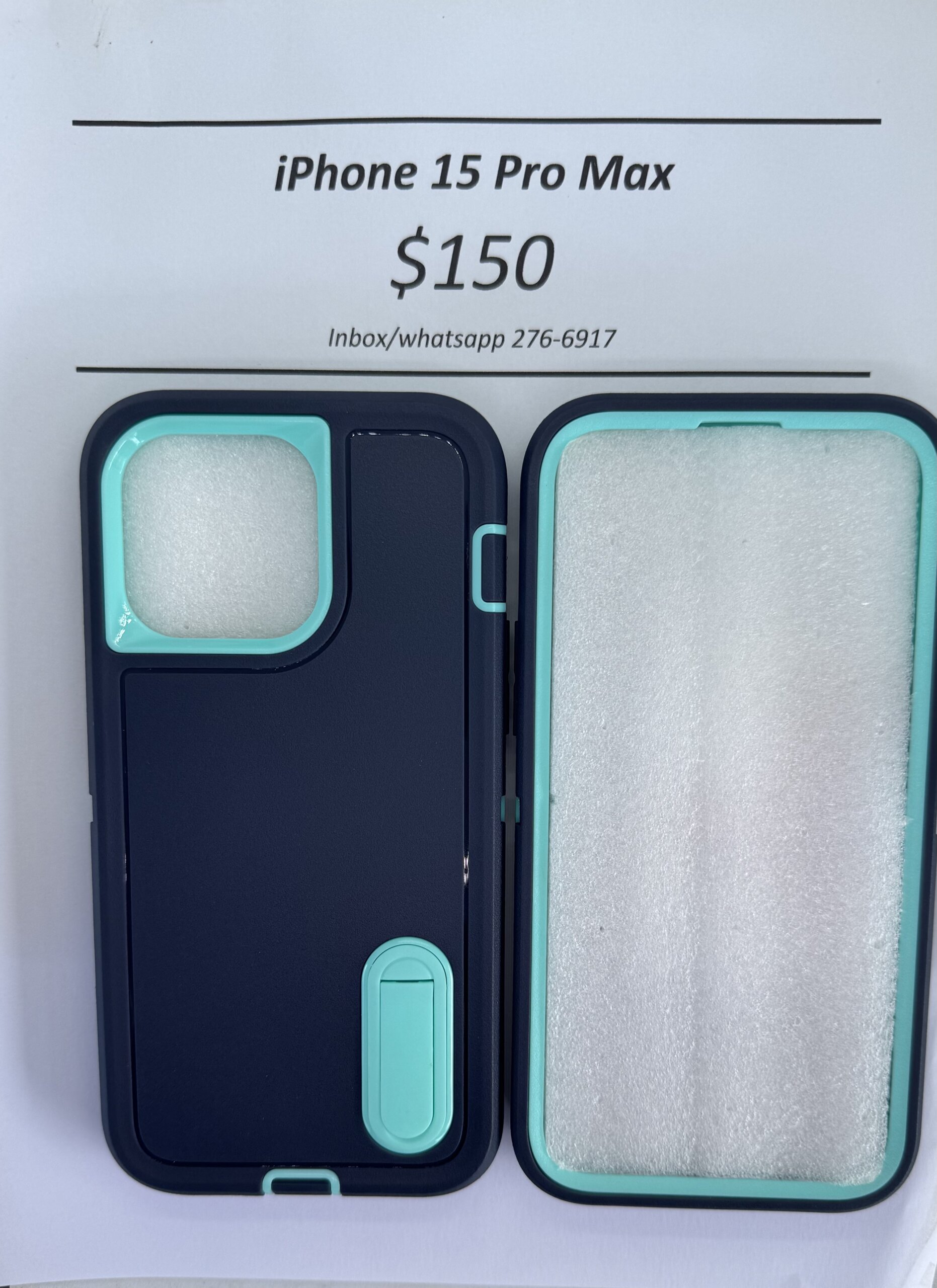 iPhone 15 Pro Max Blue Heavy Duty Case