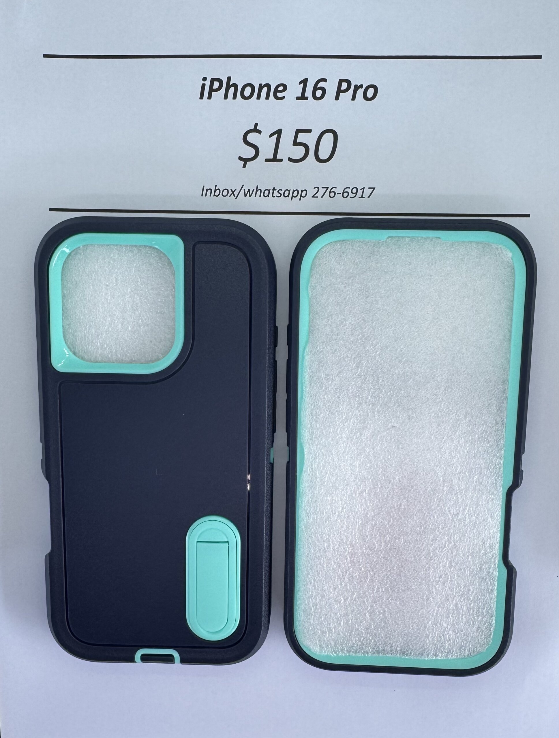 iPhone 16 Pro Blue Heavy Duty Case