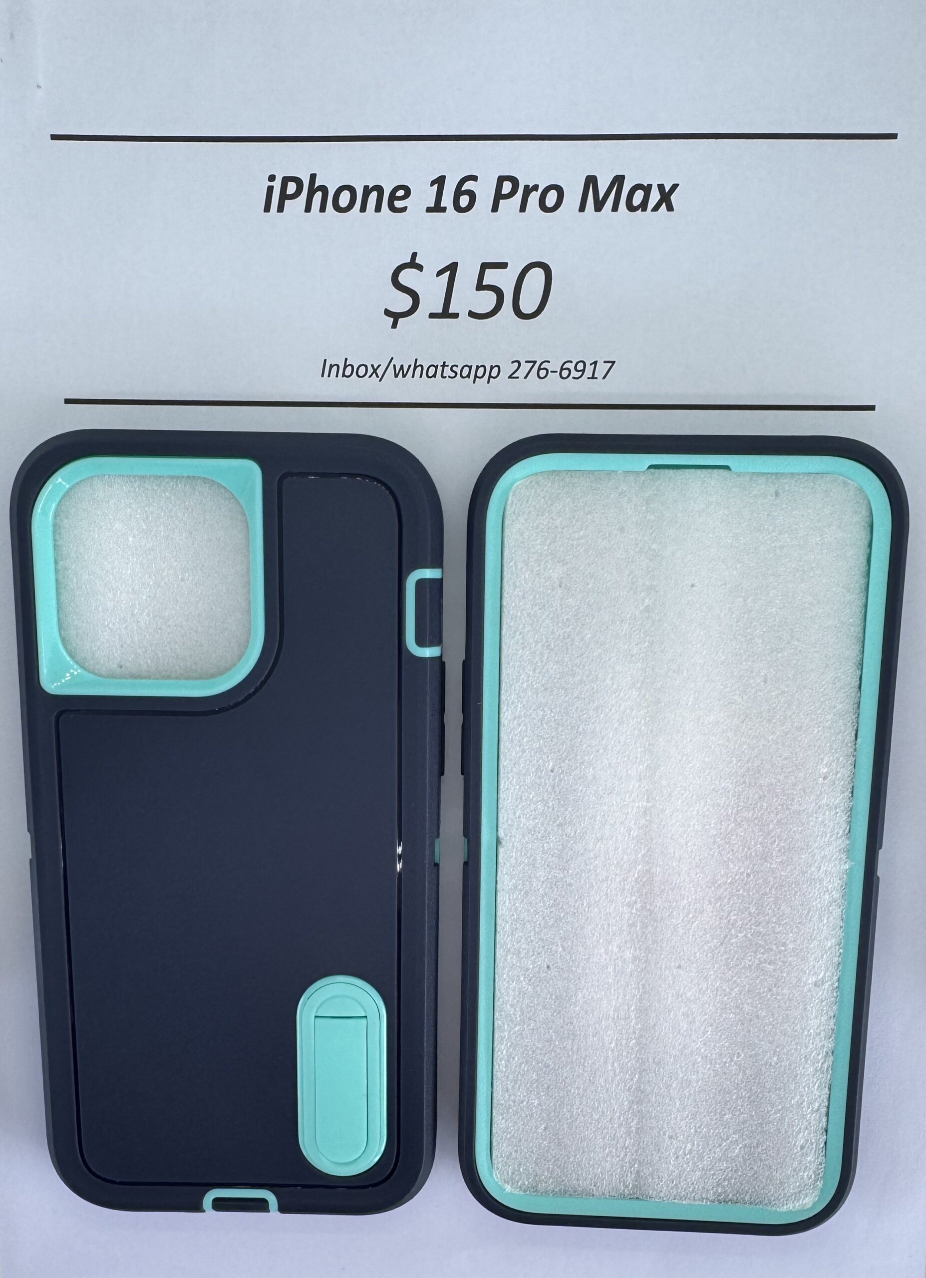 iPhone 16 Pro Max Blue Heavy Duty Case