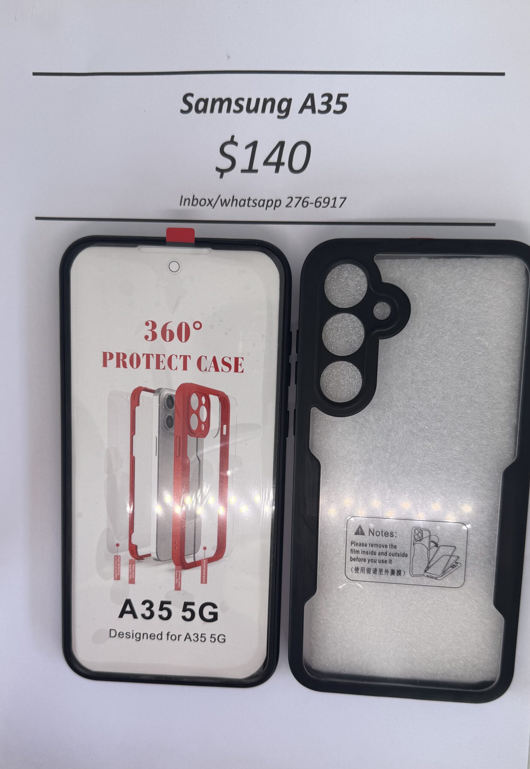 A35 Black Rugged 360 Case