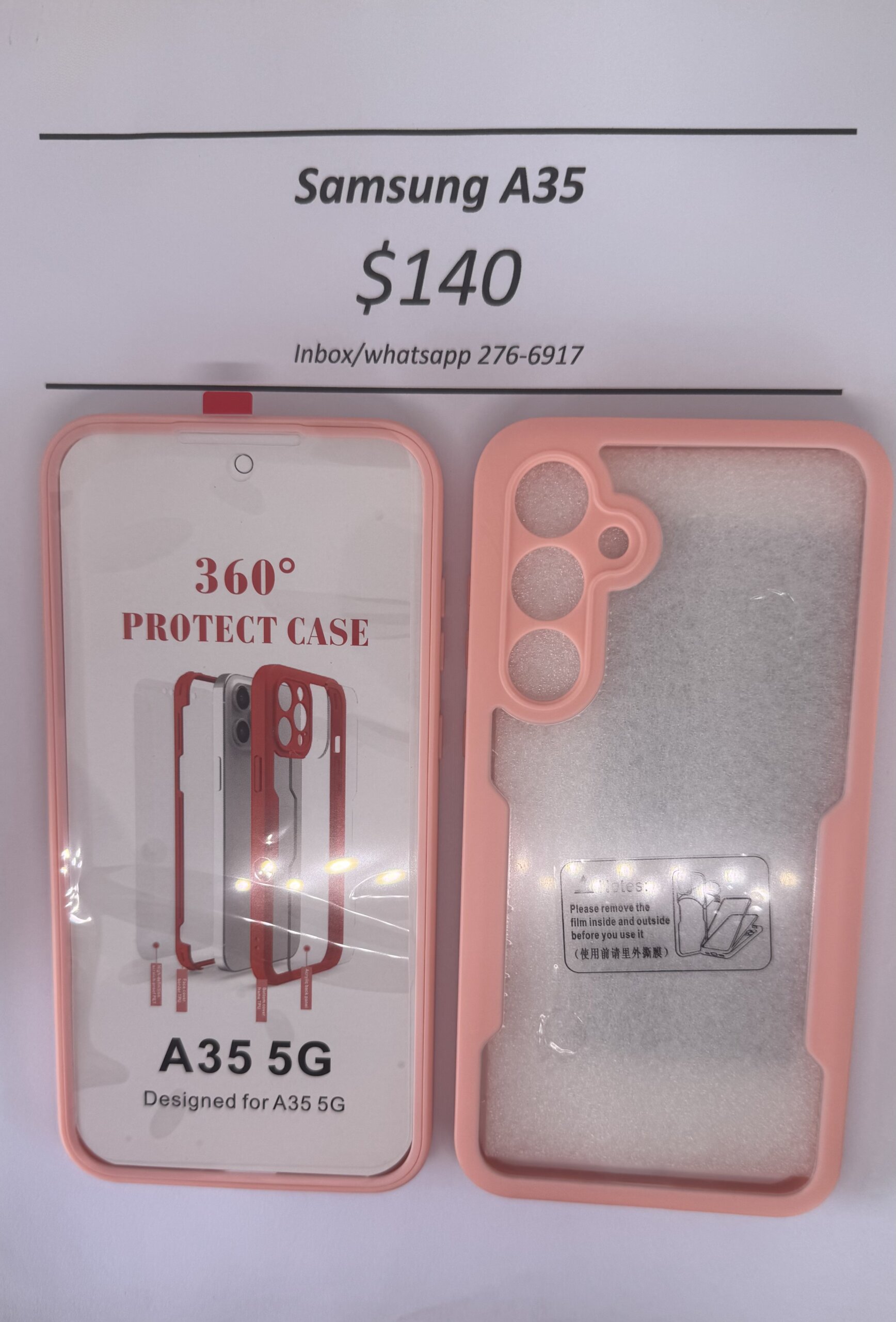 A35 Pink Rugged 360 Case