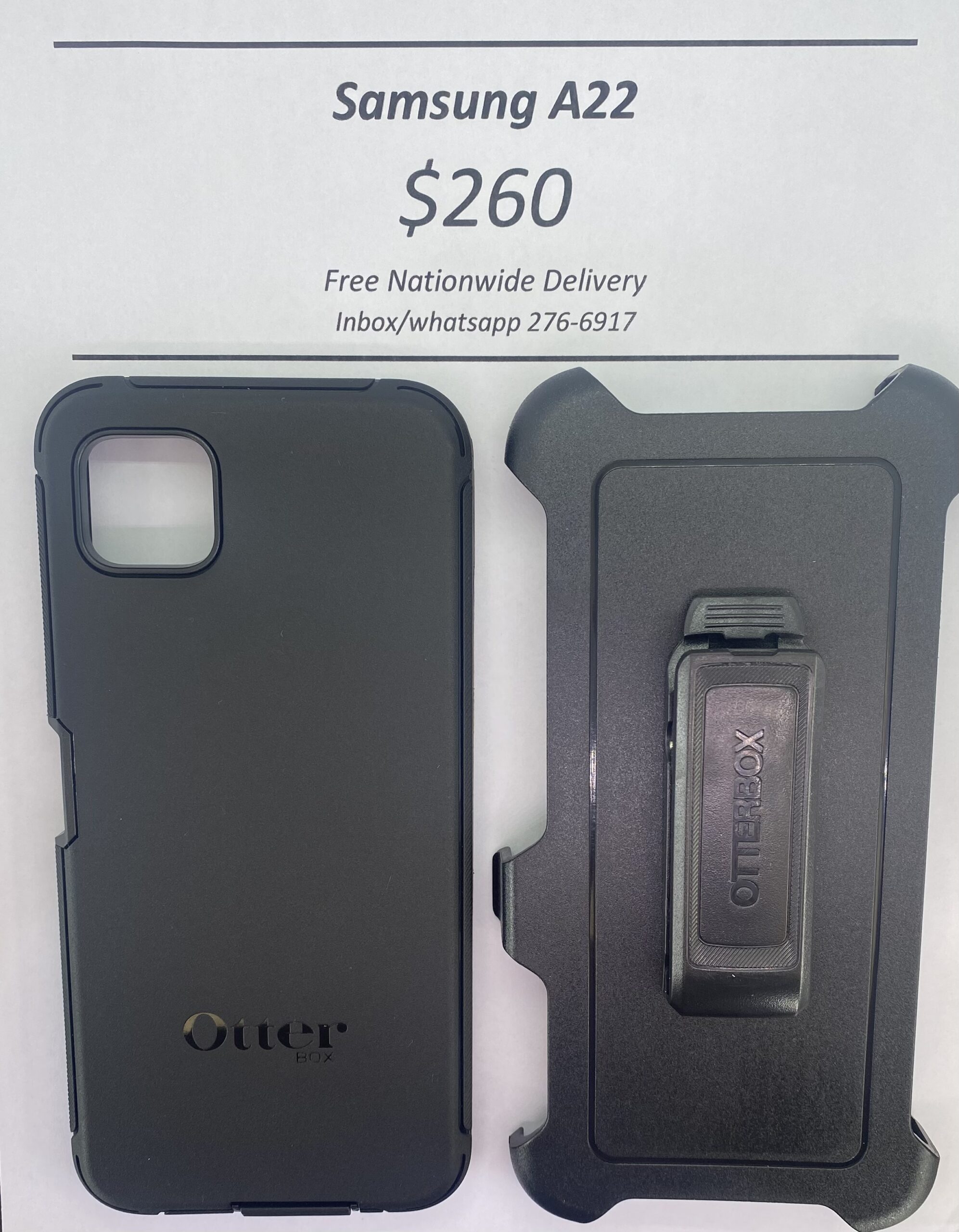 A22 5g Otterbox-Defender Black