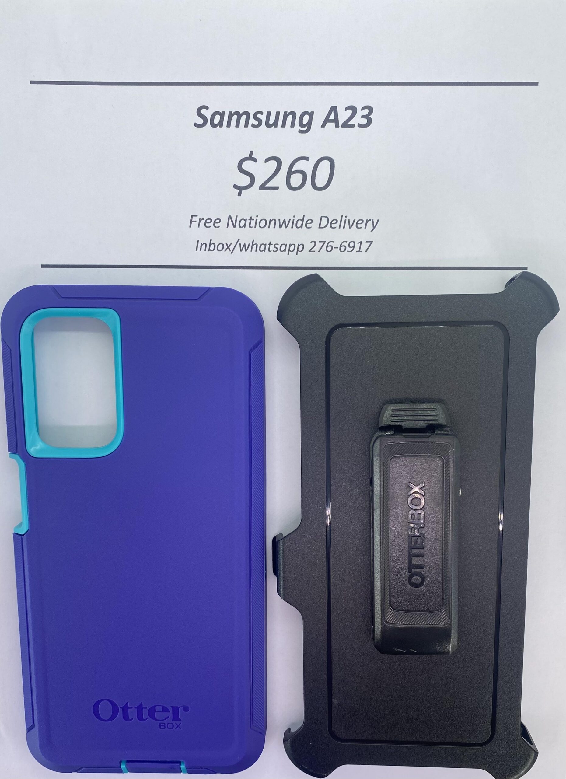 A23 Otterbox-Defender Purple and Blue