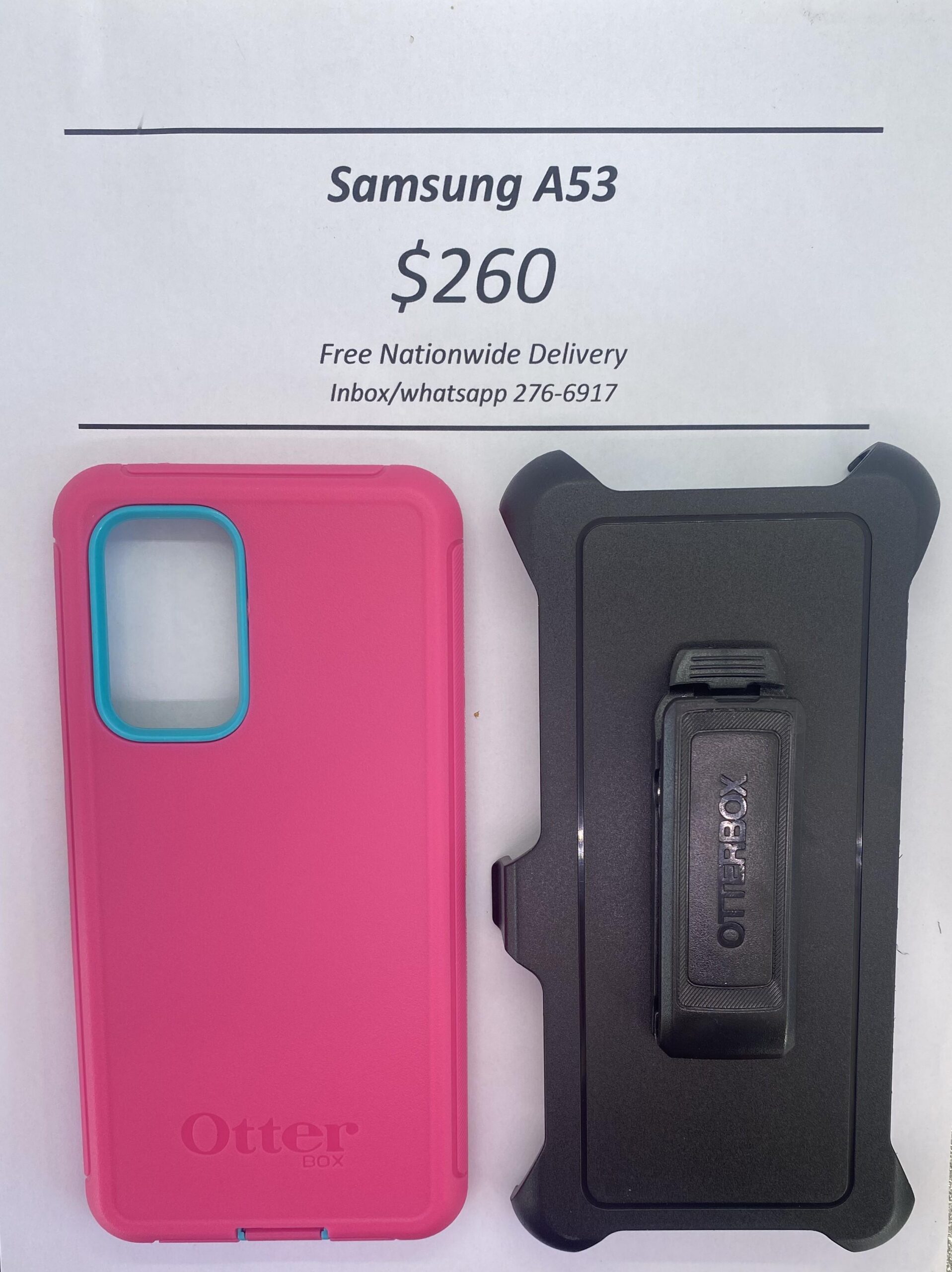 A53 Otterbox-Defender Pink