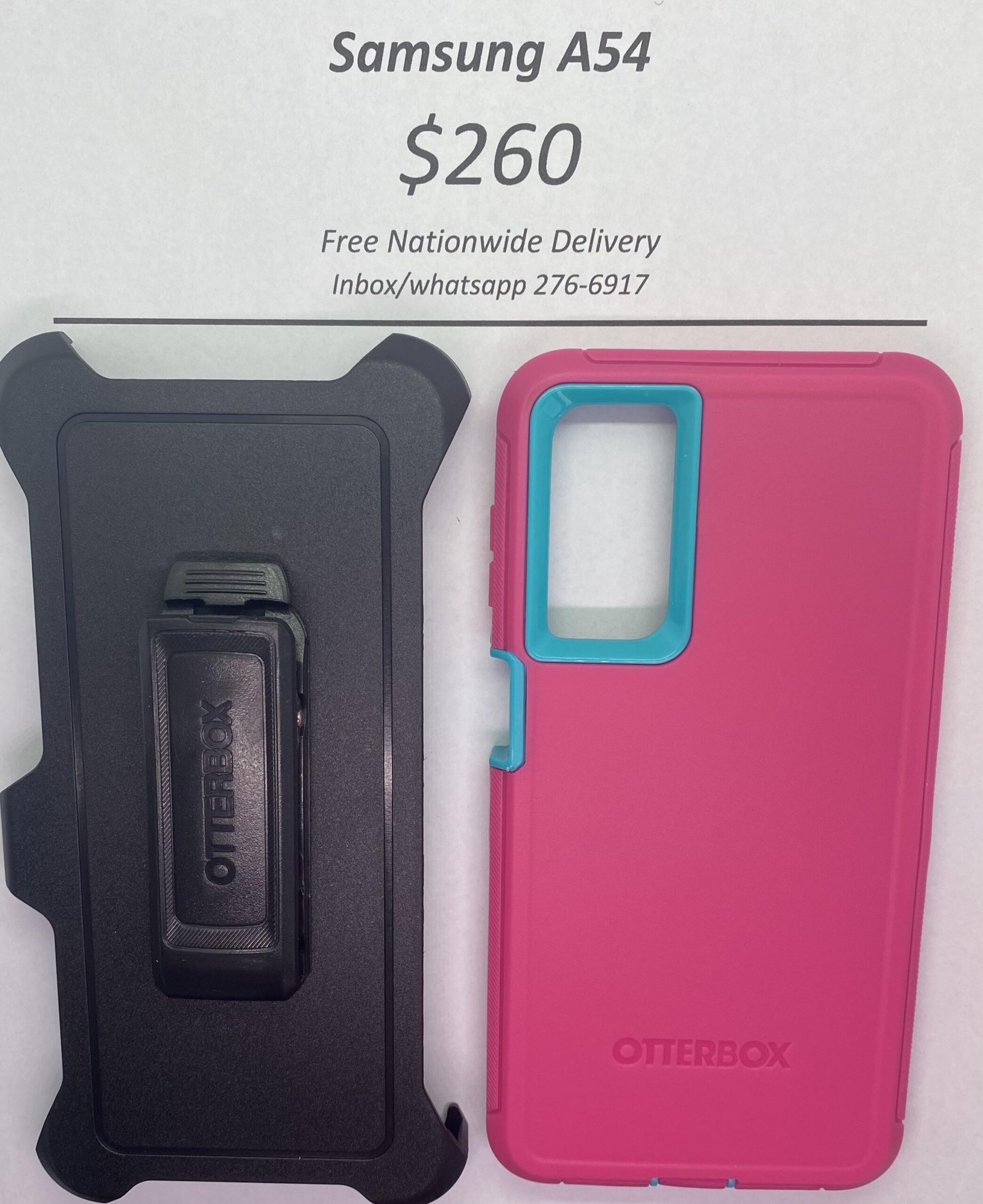 A54 Otterbox-Defender Pink