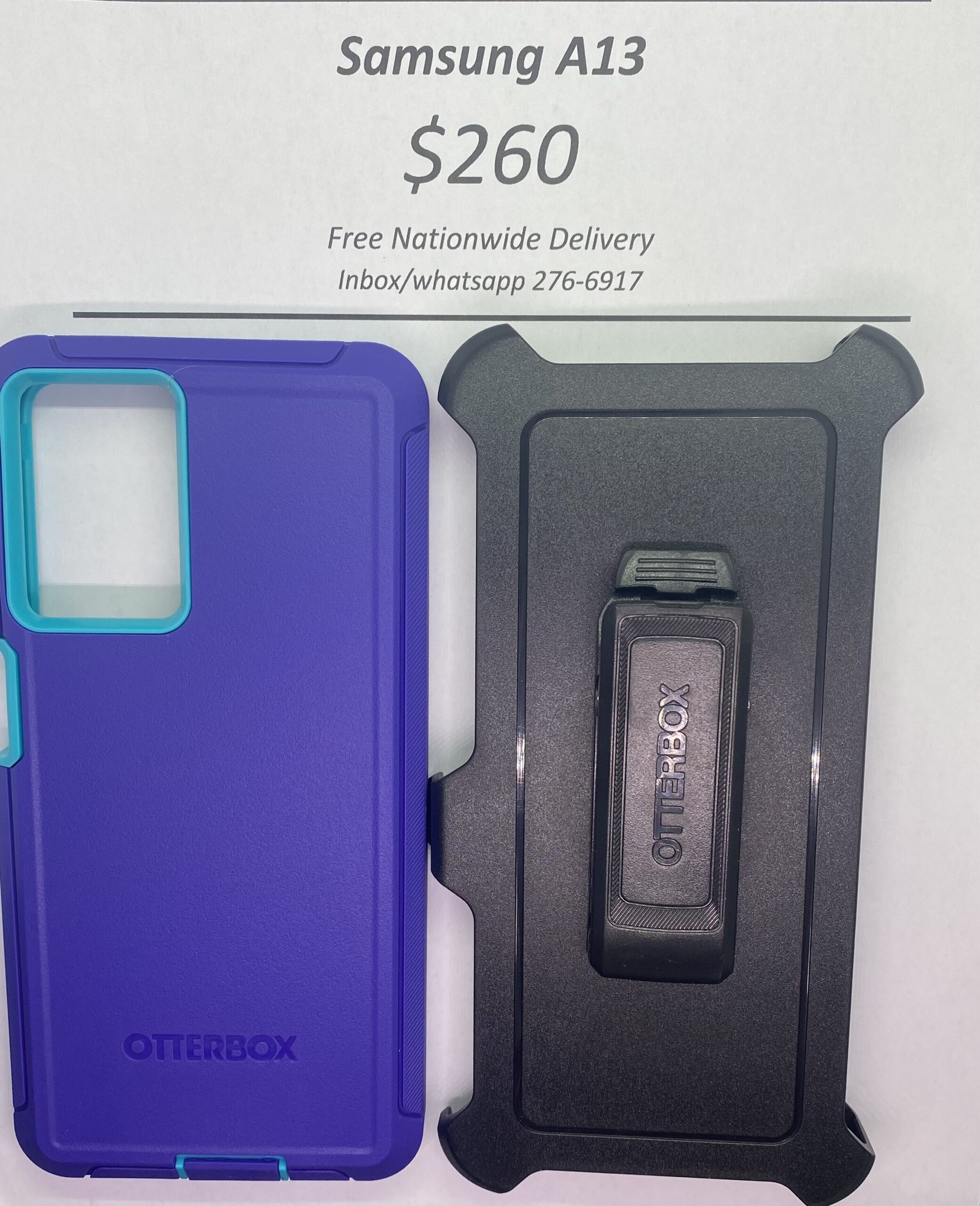 A13 Otterbox-Defender Purple and Blue