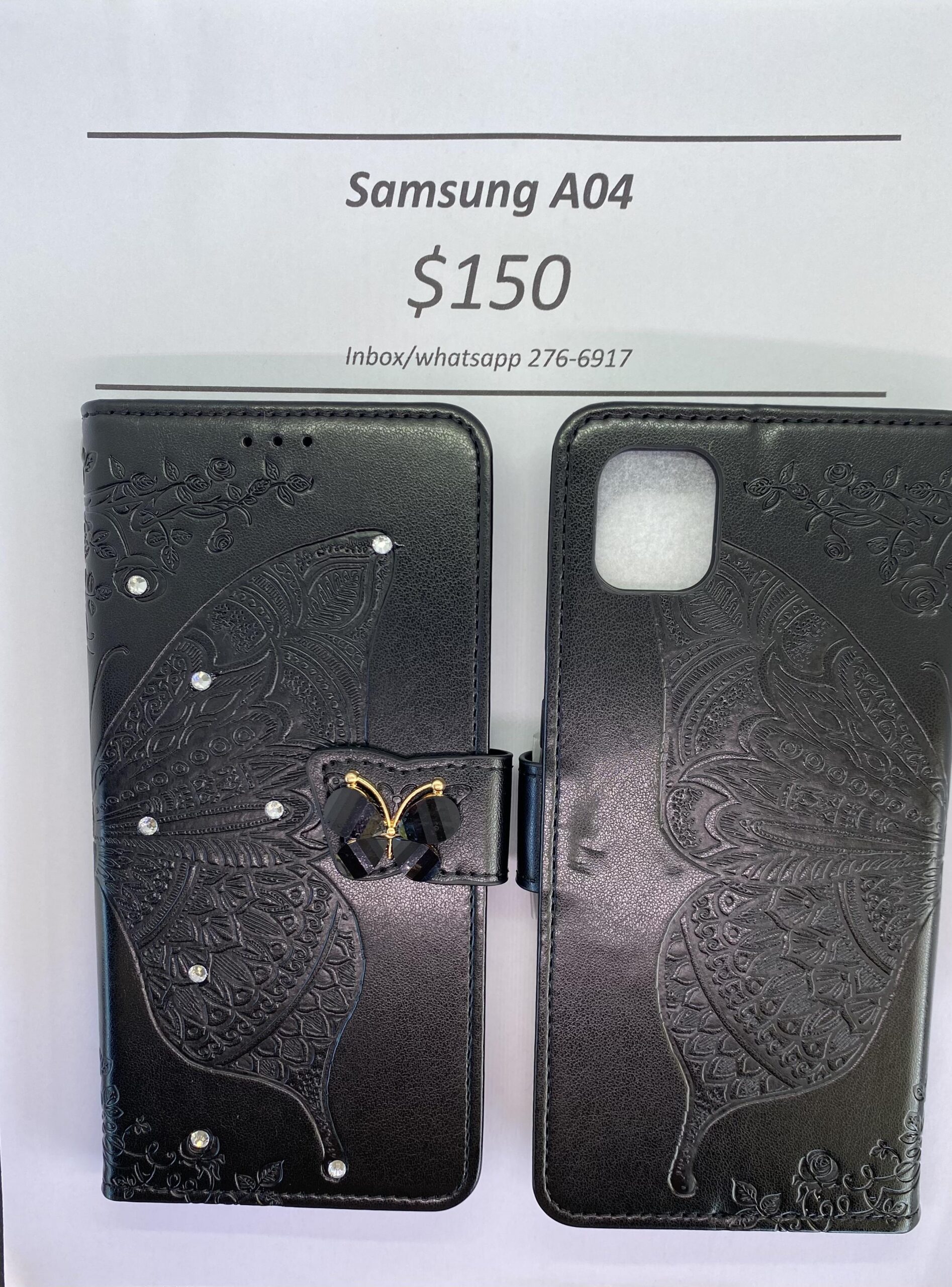 A04 Black Butterfly Wallet