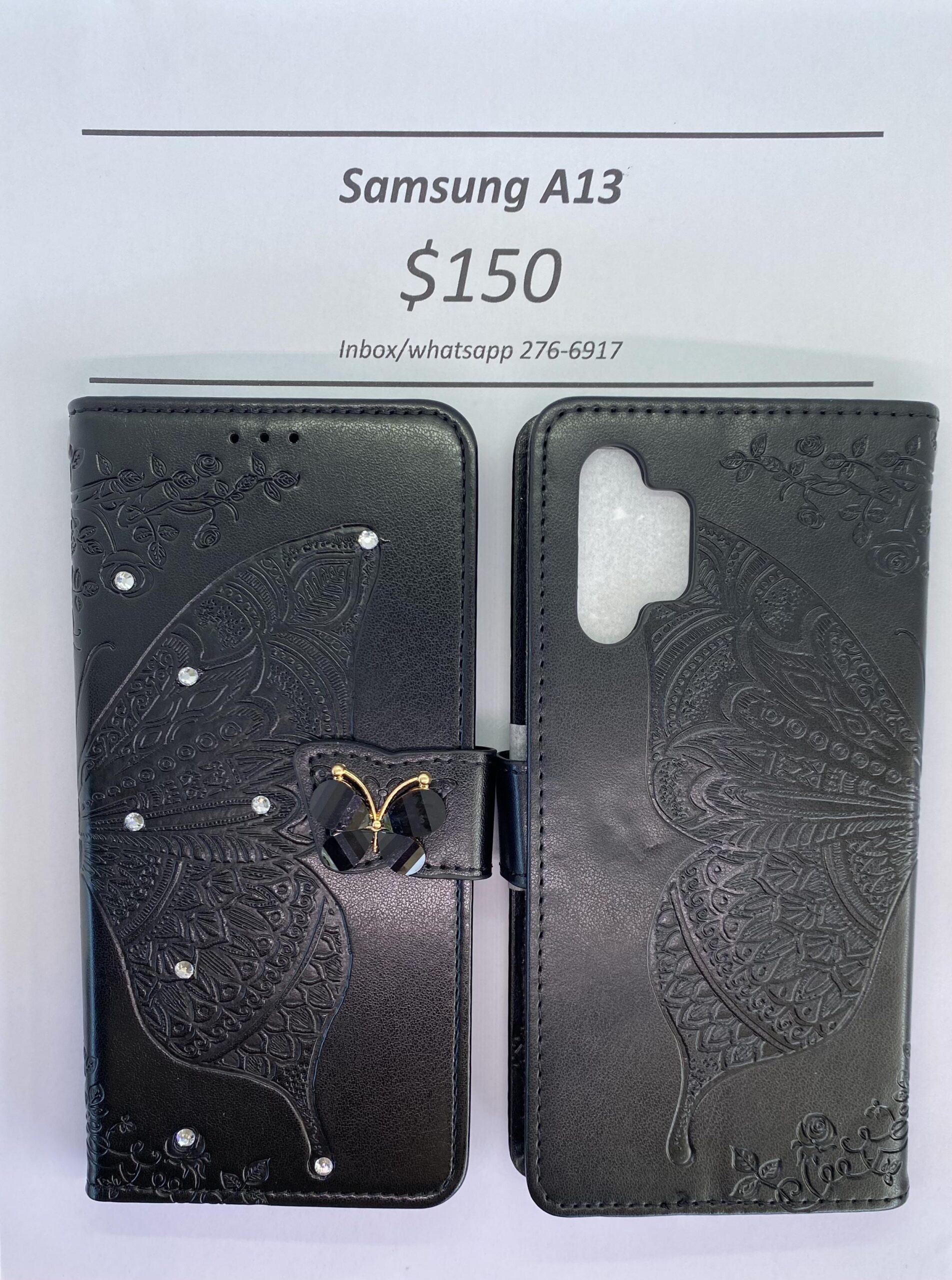 A13 Black Butterfly Wallet