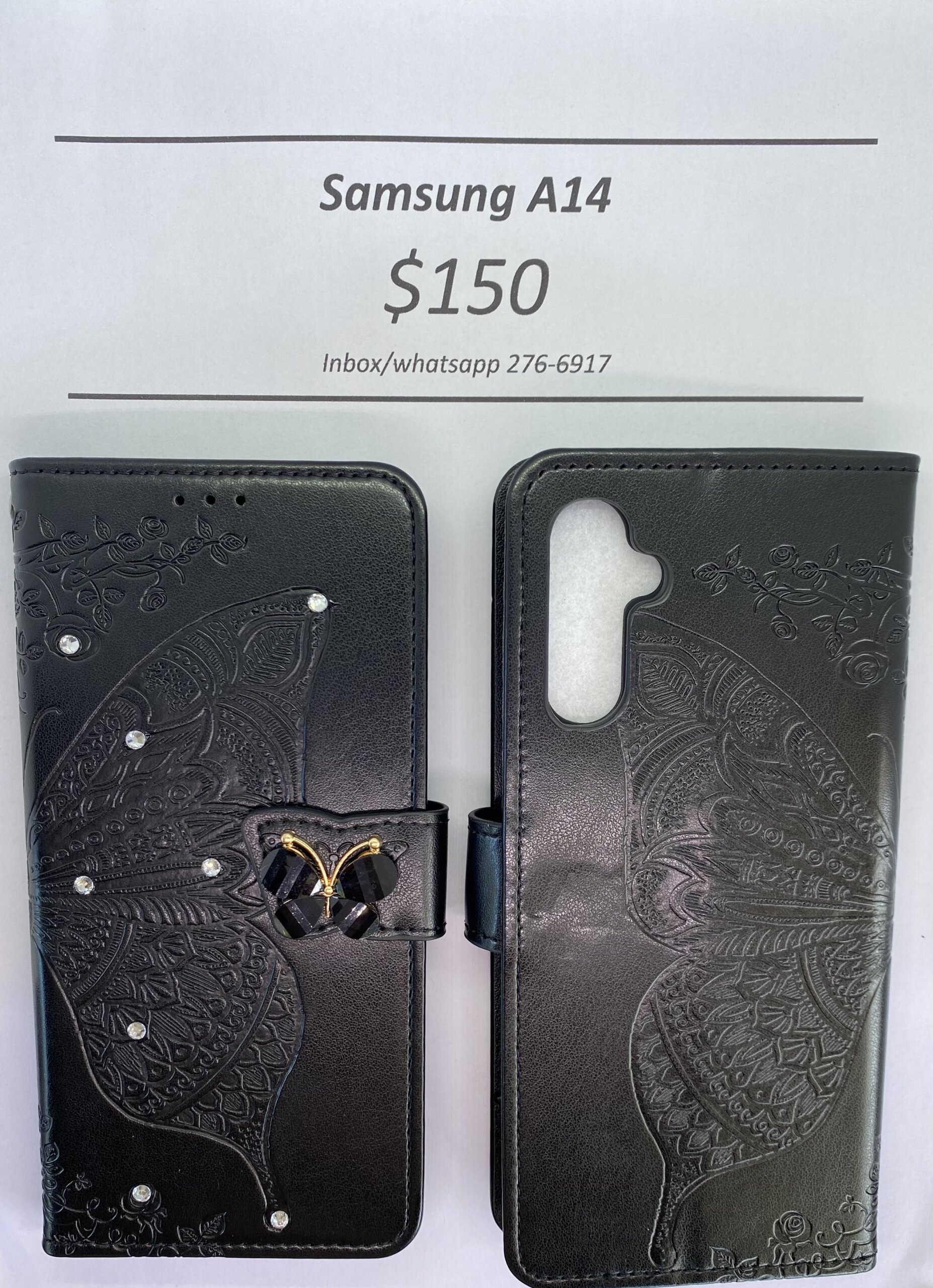 A14 Black Butterfly Wallet